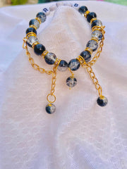 Crack & Stone Beaded Braclet