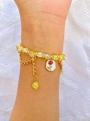 Charm & stone Braclet