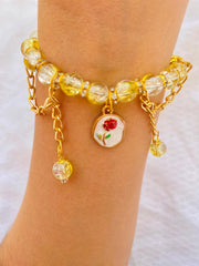 Charm & stone Braclet